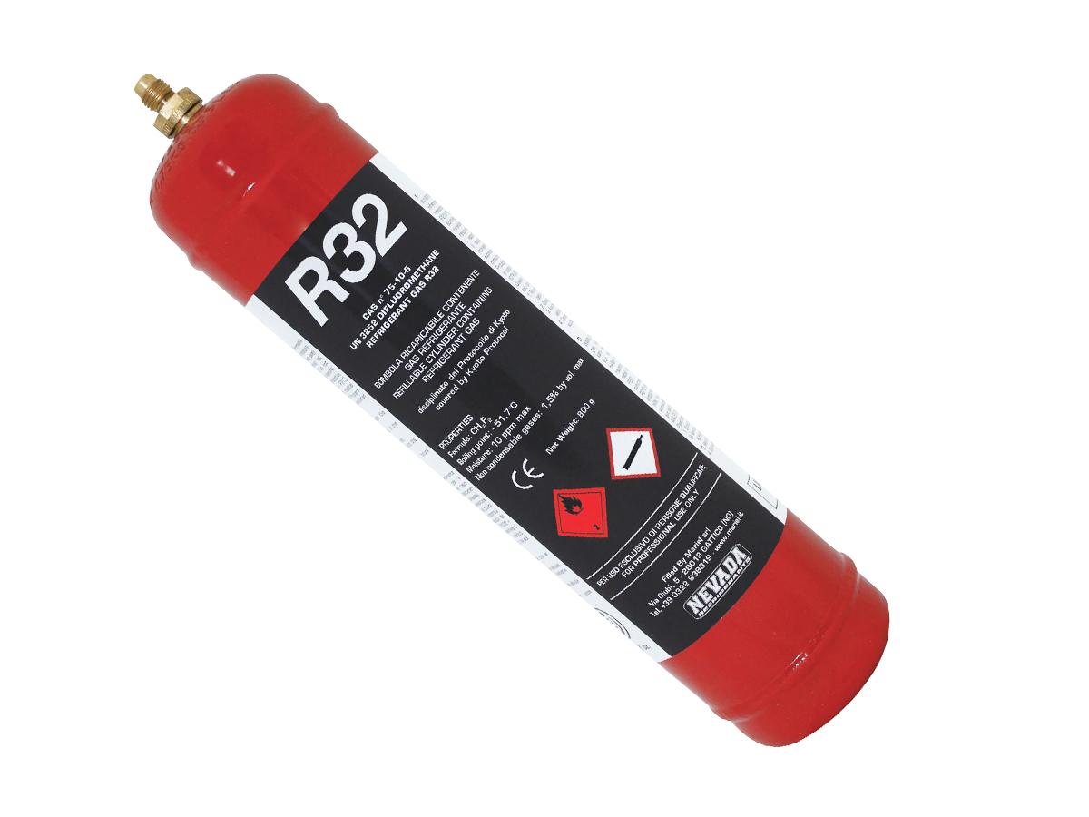 Kølemiddel R32 - 800 g *) - HUSK ventil #30846