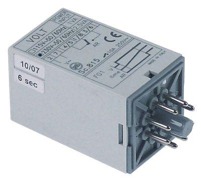 time relay CDC Sc815 time range 6s 230VAC 10Aconnection plug-in connection round 8-pole