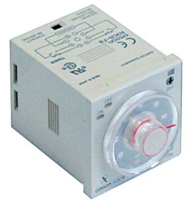 time relay OMRON H3CR-F8 time range 1.2s-30h100-240VAC 2x5A mounting measurements 45x45mm 2CO