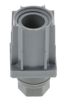 Apparatfod Plastik H 23-53mm Vægtykkelse 1,2-1,5mm Rørtype 40x40 VPE 30 Stk.