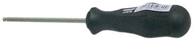 Sekskant-Schraubendreher Kuglehoved Størrelse 6mm Greblængde 104mm Klingelængde 125mm