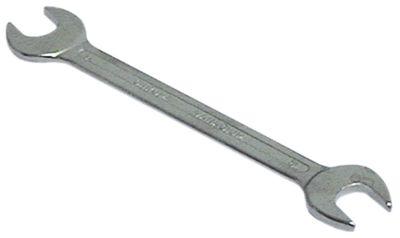Dobbelt gaffelnøgle Krom-vanadium-stål, forkromet Størrelse 16/17mm DIN 3118/ISO 3318